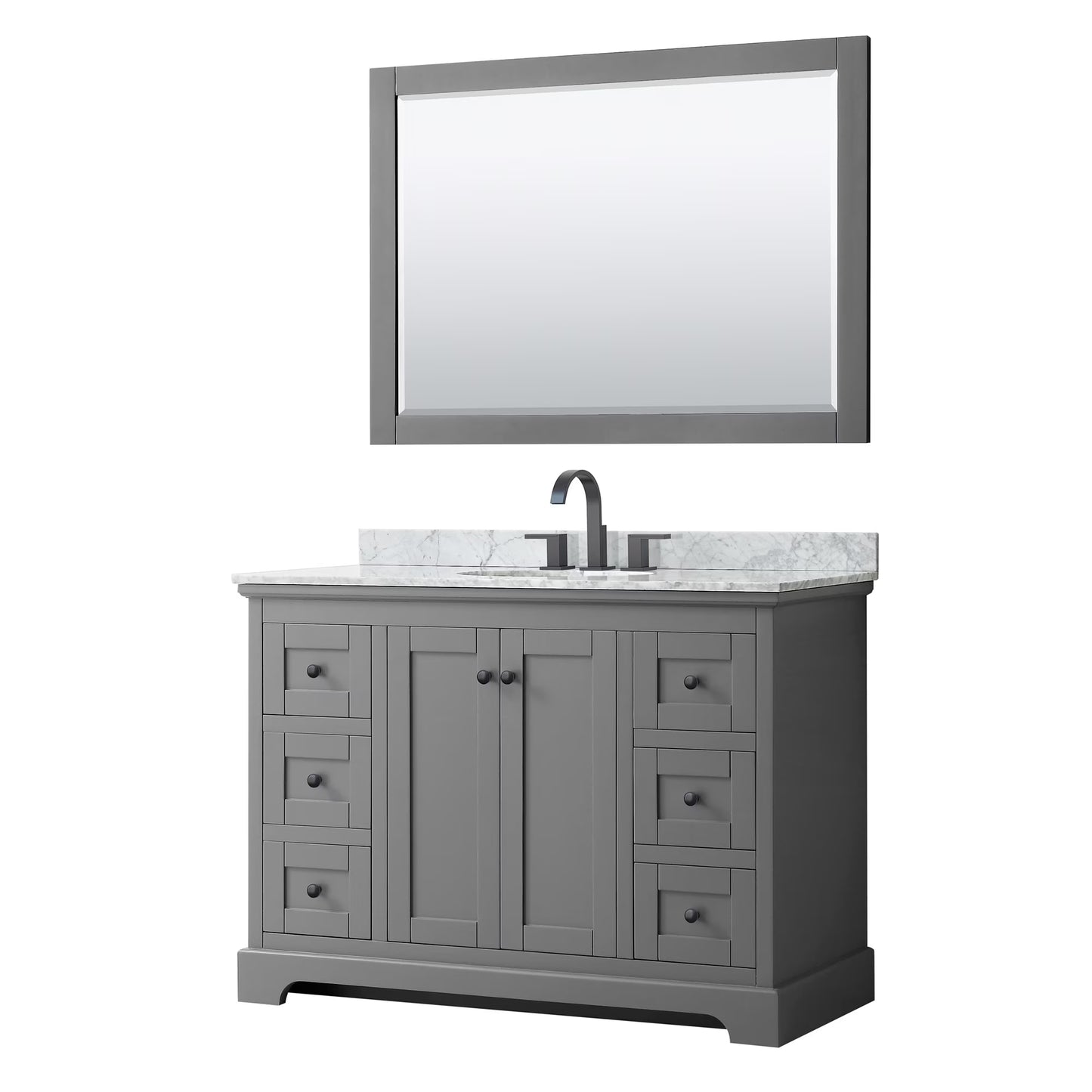 Wyndham Collection Oval Sink Wood Single Bathroom Vanity in White/Gold