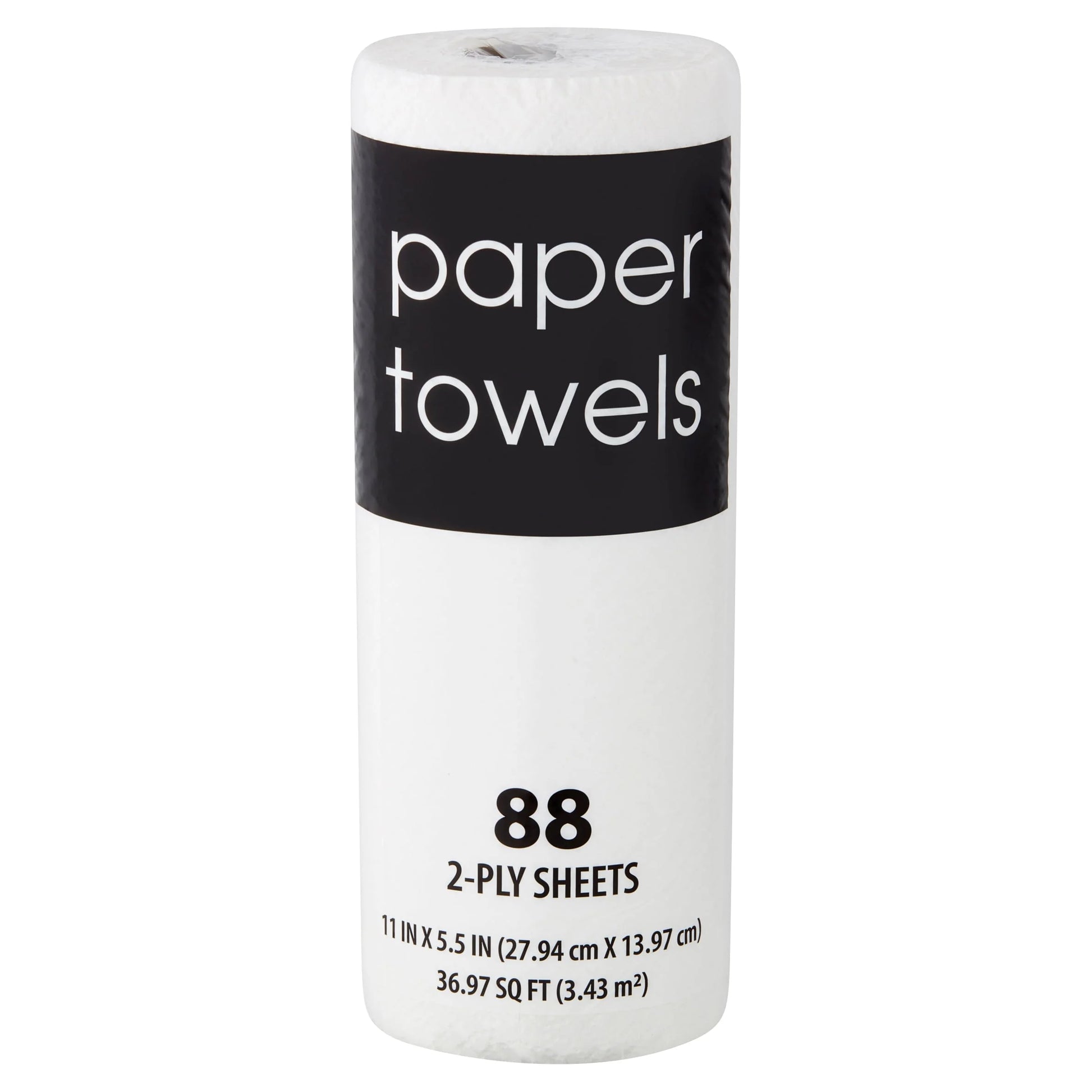 Paper Towels, 1 Roll, 88 Sheets, 2-Ply