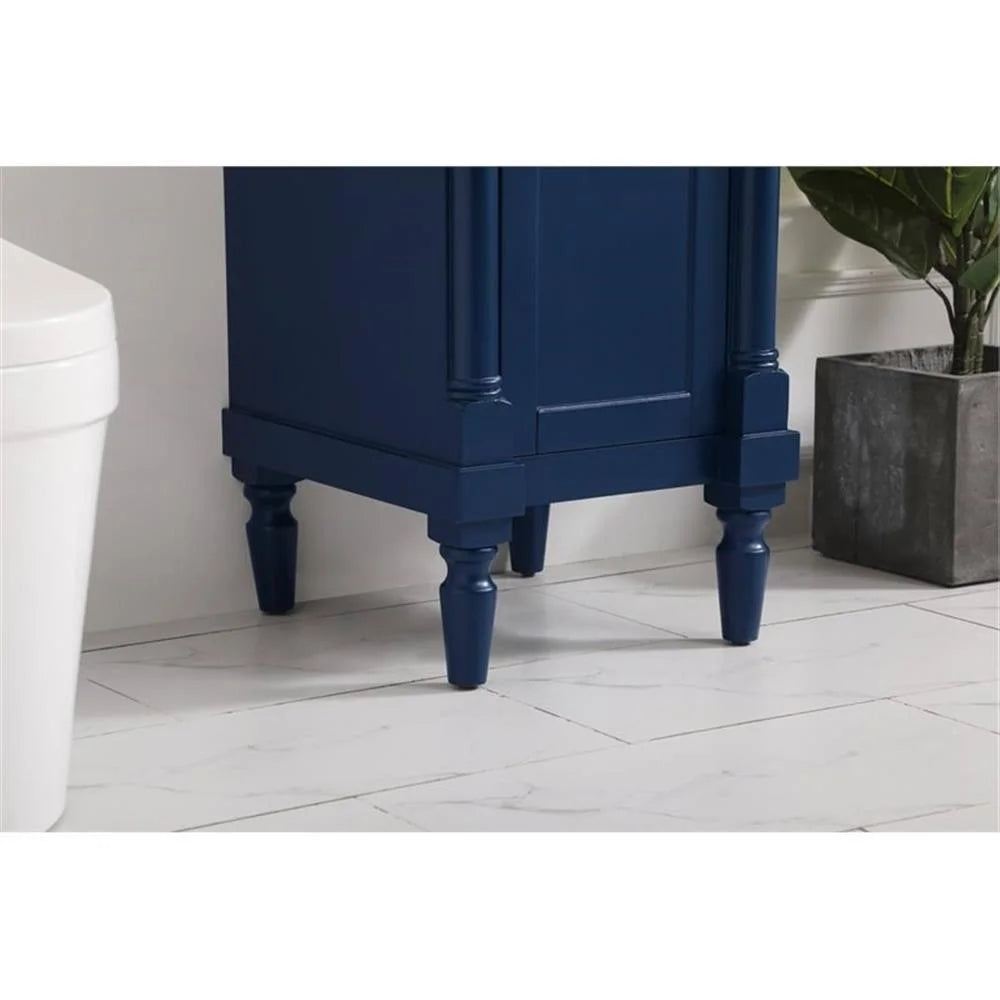 18.5 inch single bathroom vanity in blue