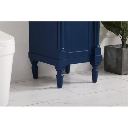 18.5 inch single bathroom vanity in blue