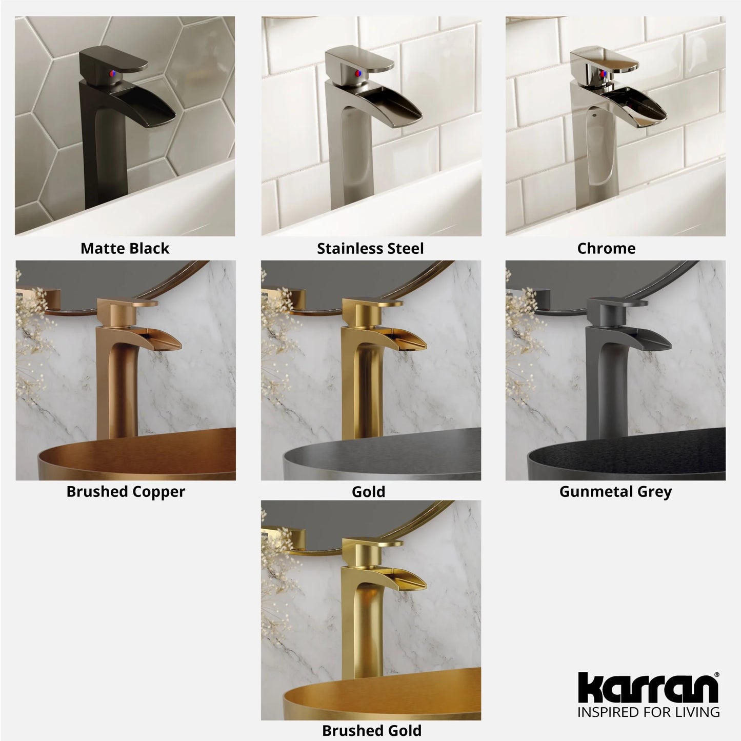 Karran Usa Kbf442 Kassel 1.2 GPM Vessel Single Hole Bathroom Faucet - Copper