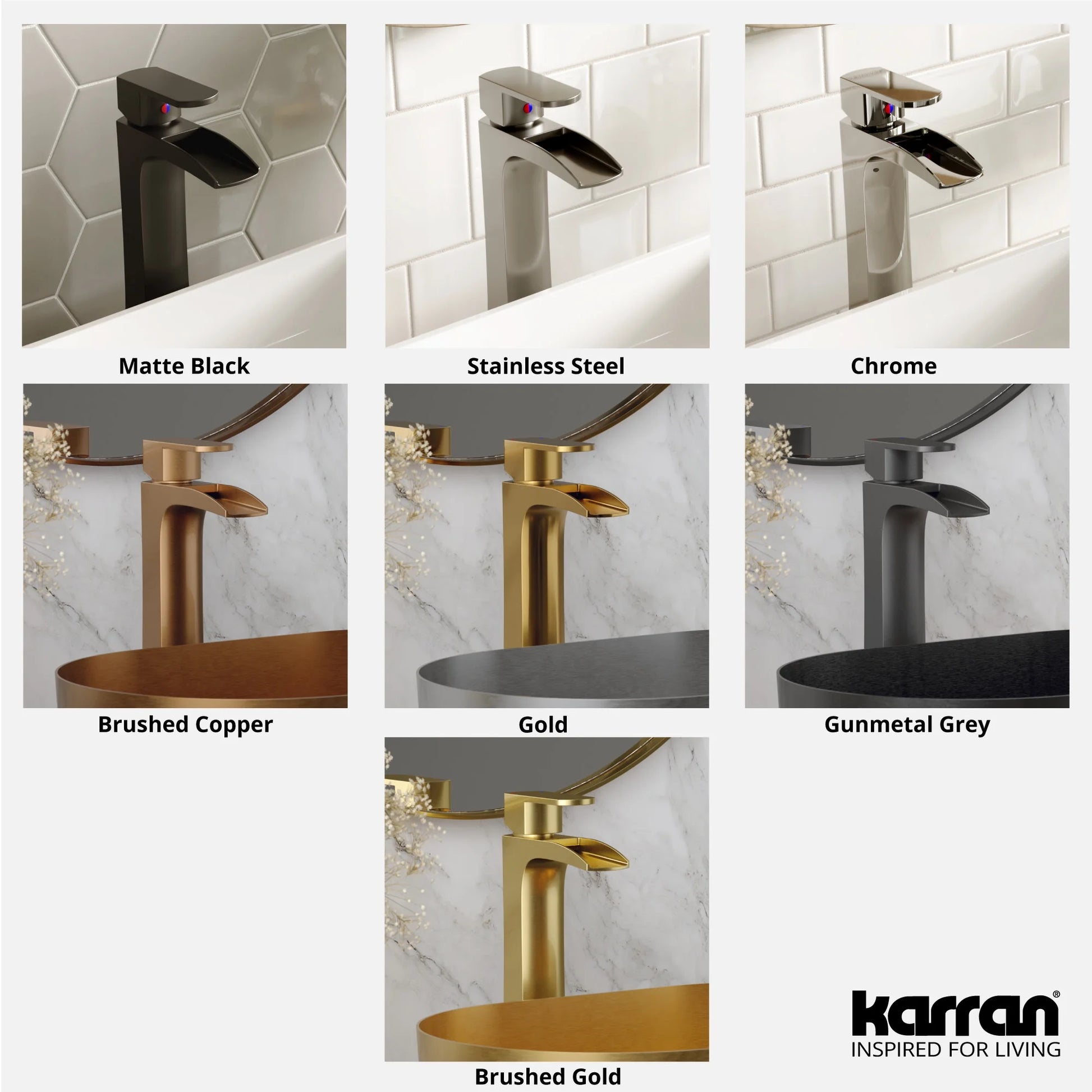 Karran Usa Kbf442 Kassel 1.2 GPM Vessel Single Hole Bathroom Faucet - Copper