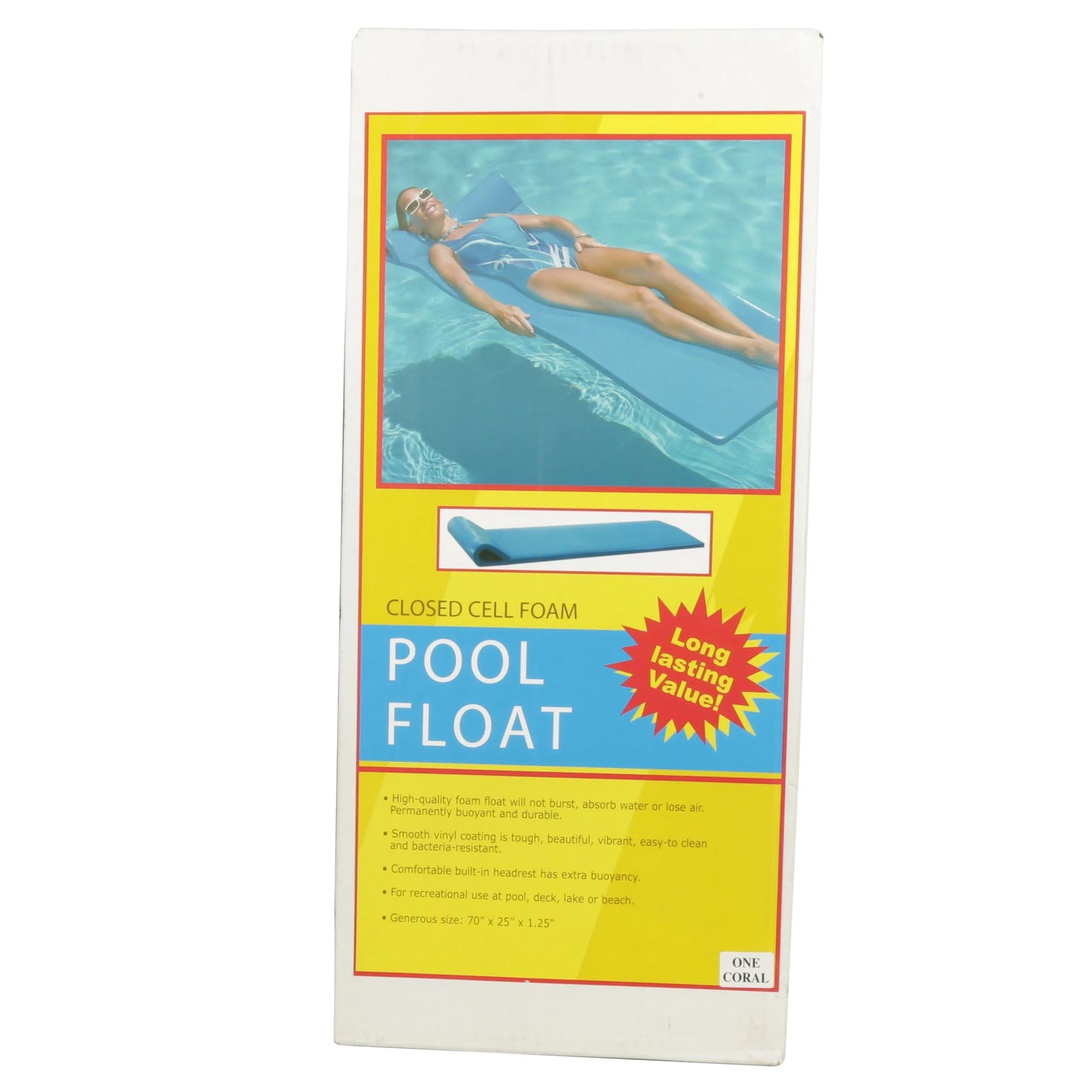 Robelle Foam Pool Float, Orange