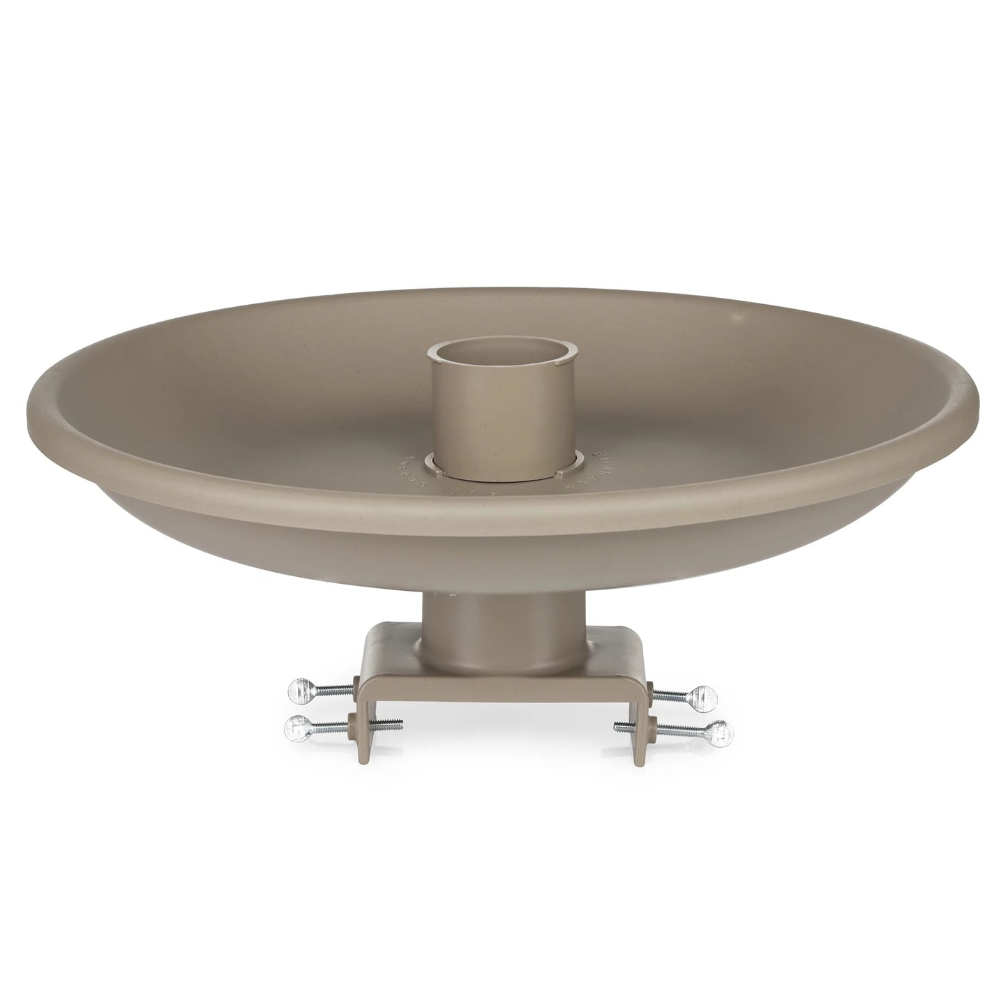 Farm Innovators 150 Watt Plastic Heated Birdbath w/Deck Mount, Tan