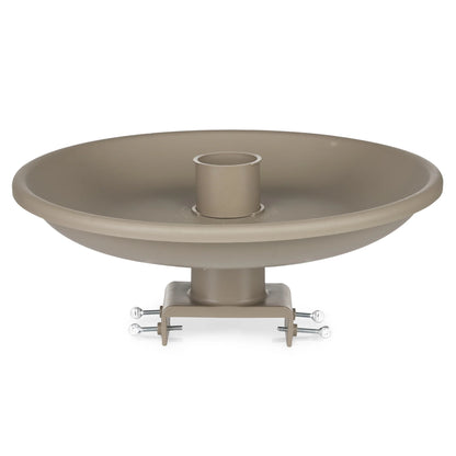 Farm Innovators 150 Watt Plastic Heated Birdbath w/Deck Mount, Tan