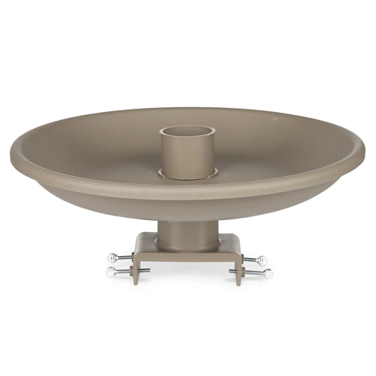 Farm Innovators 150 Watt Plastic Heated Birdbath w/Deck Mount, Tan