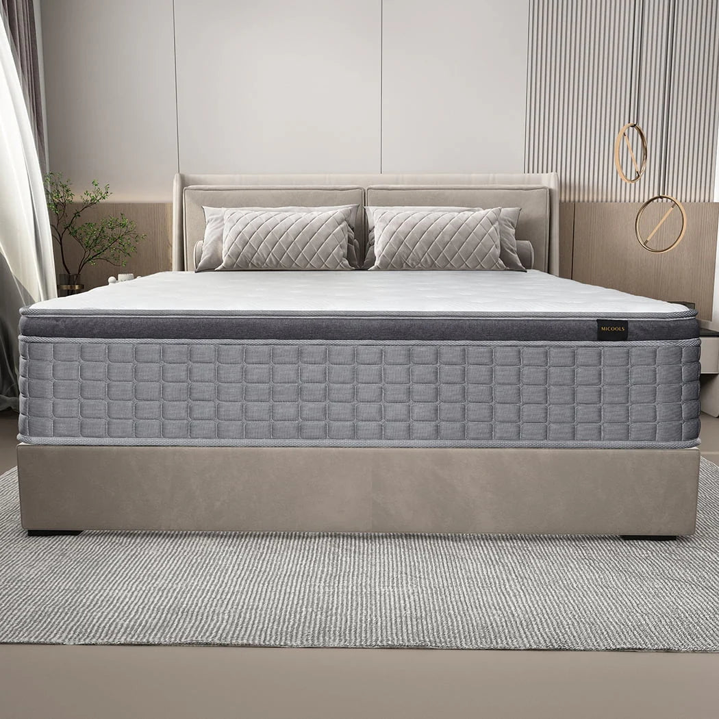 MICOOLS 12" Gel Memory Foam Spring Hybrid Mattress in a Box,Twin Mattress