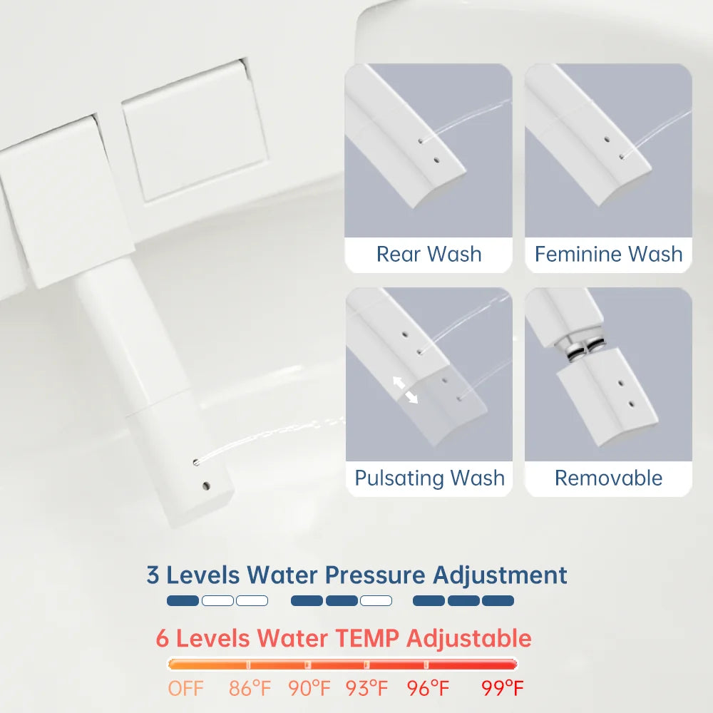 EPLO Smart Toilet with Foam Shield Splash Proof, One Piece Bidet Toilet,Dual Auto Flush,Foot Sensor Operation,Modern Elongated Toilet E16