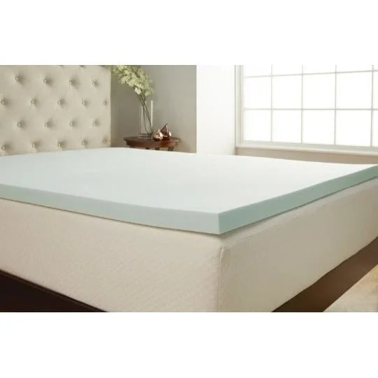 Splendorest 3-inch Serene Foam Mattress Topper - Blue Twin