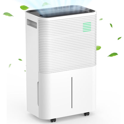 KISSAIR 22-Pint Dehumidifier, 3000 Sq. Ft Coverage Area Home Dehumidifier with Timer Continuous & Dry Mode, 4.8L Water Tank, Dehumidifier for Basement/Bathroom