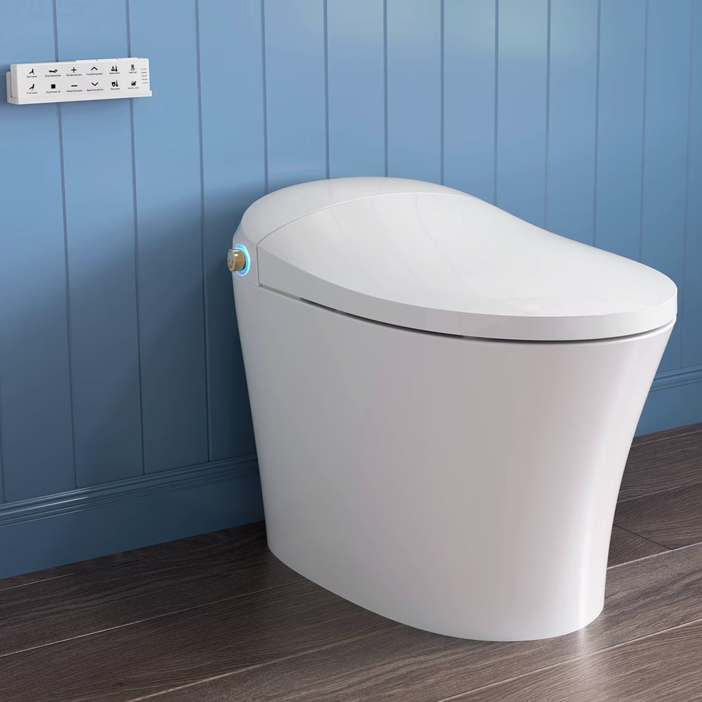 HOROW Tankless Toilet, Modern Smart Toilet without bidet, Self Cleaning One Piece Toilet with Warm Elongated Seat,Heated Toilet HR-T10SD