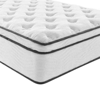Allora 14" Twin Quilted Innerspring Mattress in White