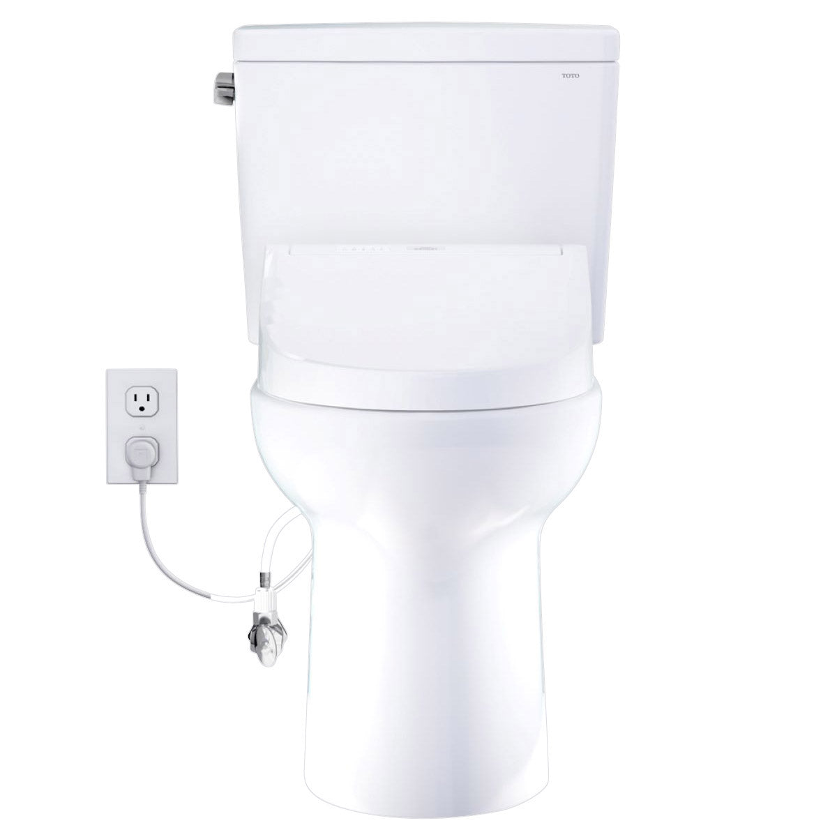 TOTO Drake 2-piece Elongated Toilet with C5 Washlet Bidet Seat