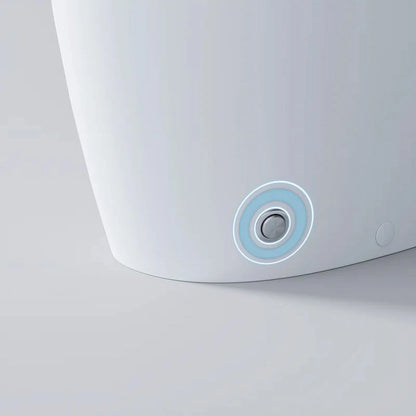 HOROW Non-electric Smart Bidet Toilet with Dual Nozzles Cleanse Built-in Pump for Power Flush Map 1000g ADA Chair Height