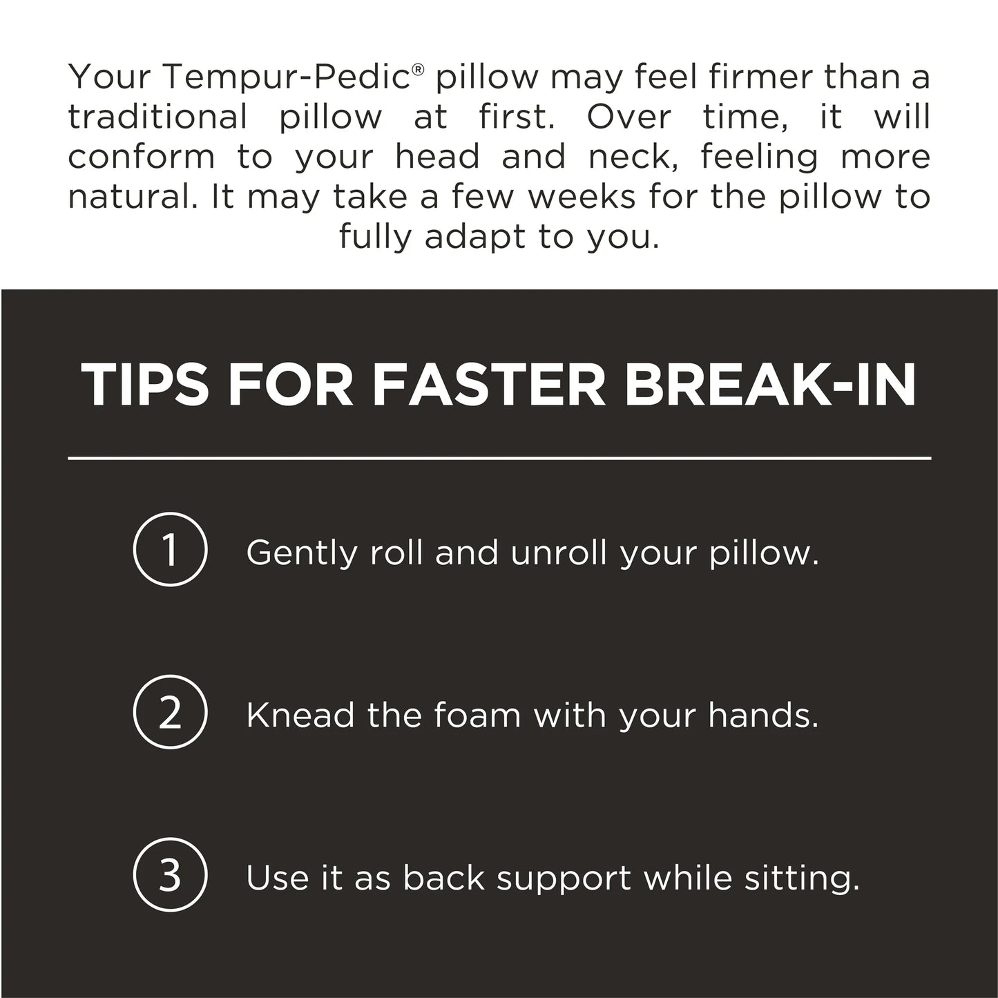 Tempur-Pedic Cooling Bed Pillow - Two Pack