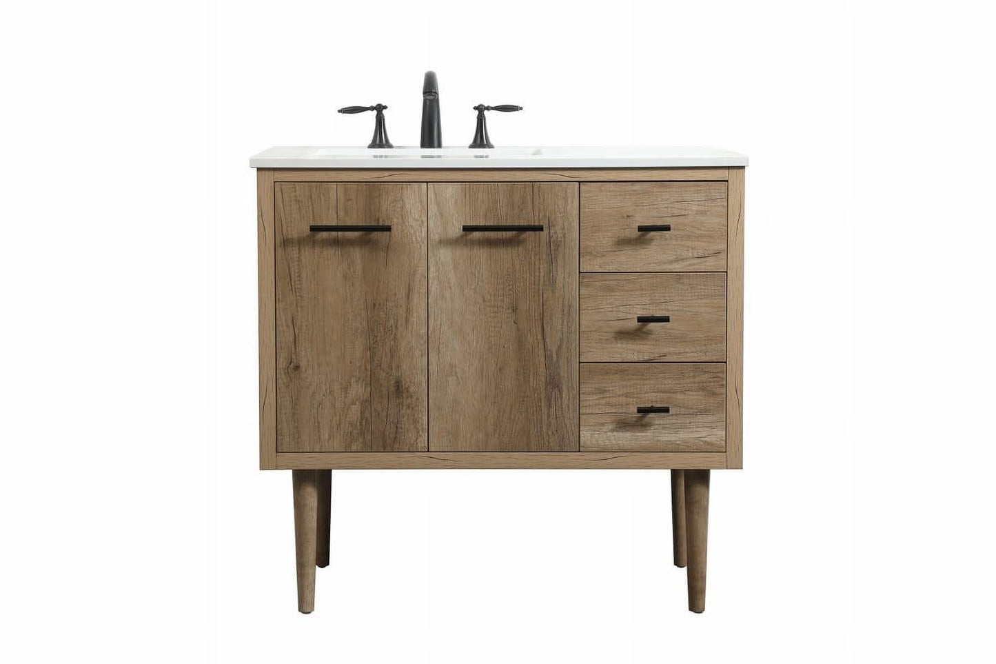 Elegant Kitchen and Bath 36 Inch Single Bathroom Vanity In Teak