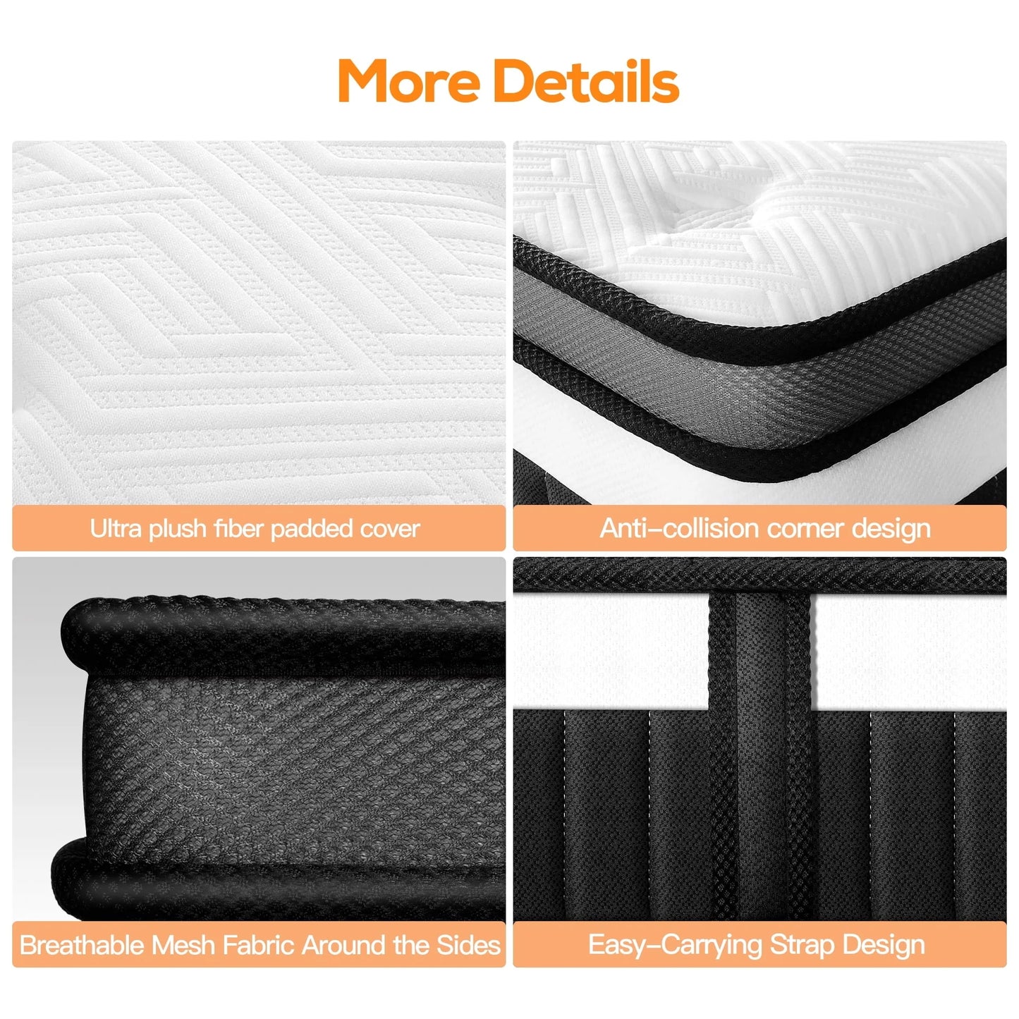 King Mattress, Famistar 13 Inch Memory Foam Mattress King Size, Innerspring Hybrid King Bed Mattress in a Box Medium Firm with Motion Isolation & Strong Support & Pressure Relief, CertiPUR-US