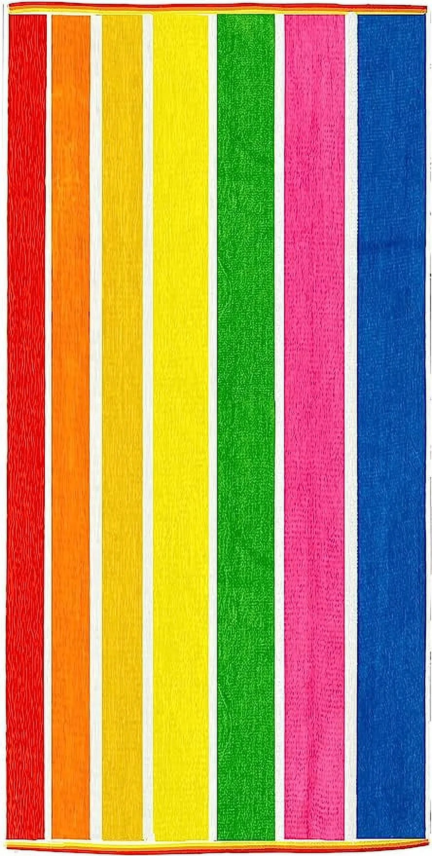 Ben Kaufman Sales 104850 30 x 60 in. Velour Graduated Stripe Towel, Multi Color - Pack of 24