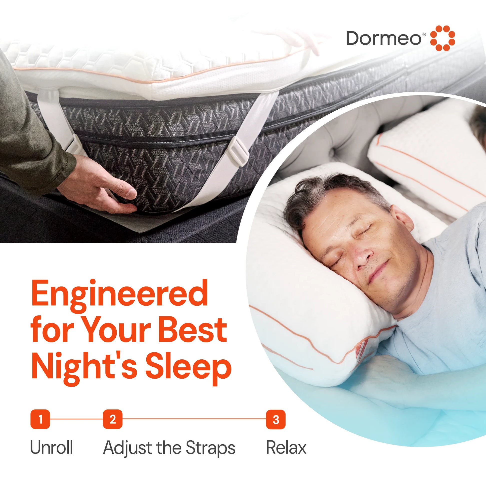 Dormeo Premium Mattress Topper Queen Bed Cooling Mattress Pad with Octaspring Technology