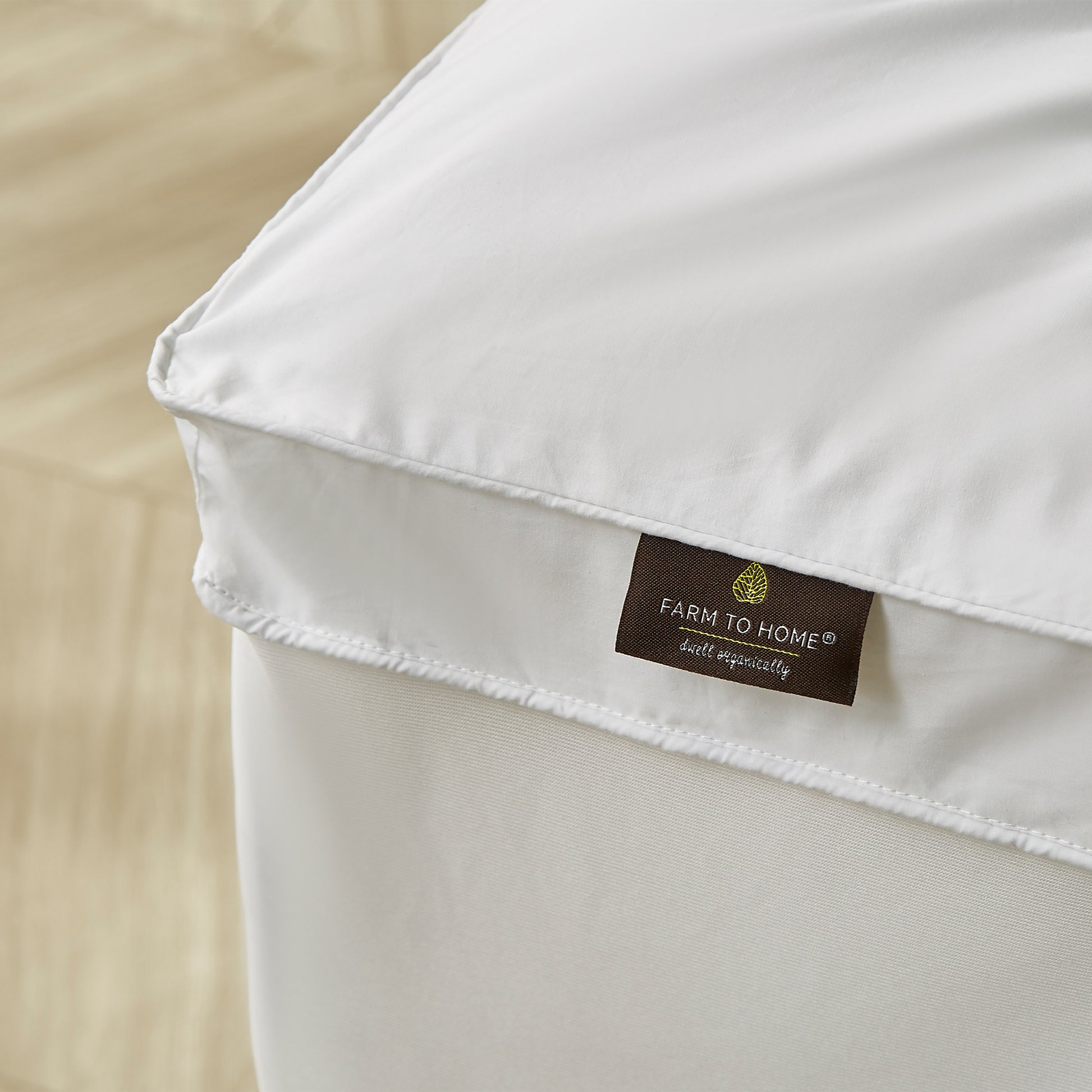 Farm to Home White Organic Cotton 2” Mattress Topper
