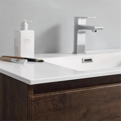 Fresca Lazzaro 36" Rosewood Free Standing Modern Bathroom Vanity w/Medicine Cabinet