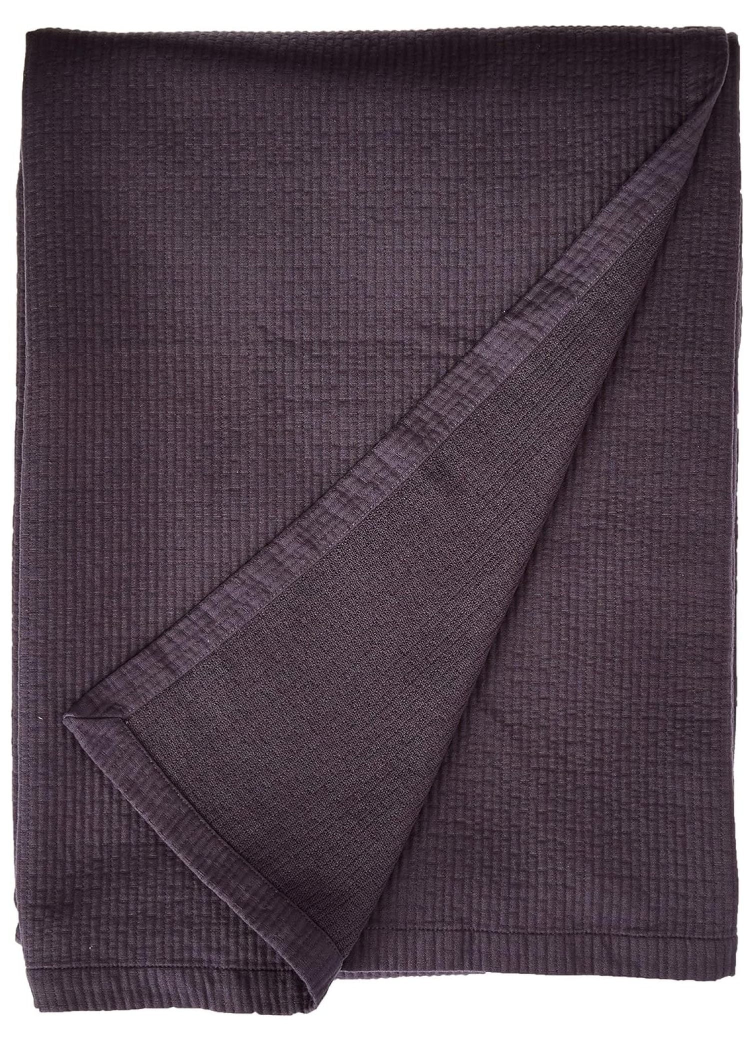Matelasse Blanket Coverlet, Foliage Pattern, King, Light Grey