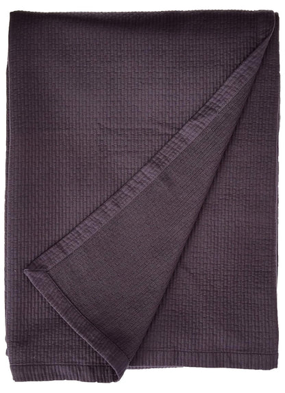 Matelasse Blanket Coverlet, Foliage Pattern, King, Light Grey