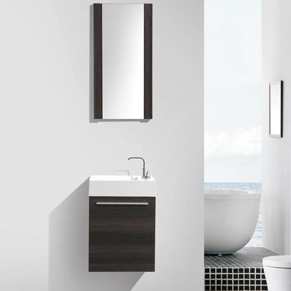 Blossom Colmar 18" Floating Bathroom Vanity w/Acrylic Sink | Navy Blue Finish | Wall Mount | Soft-Close