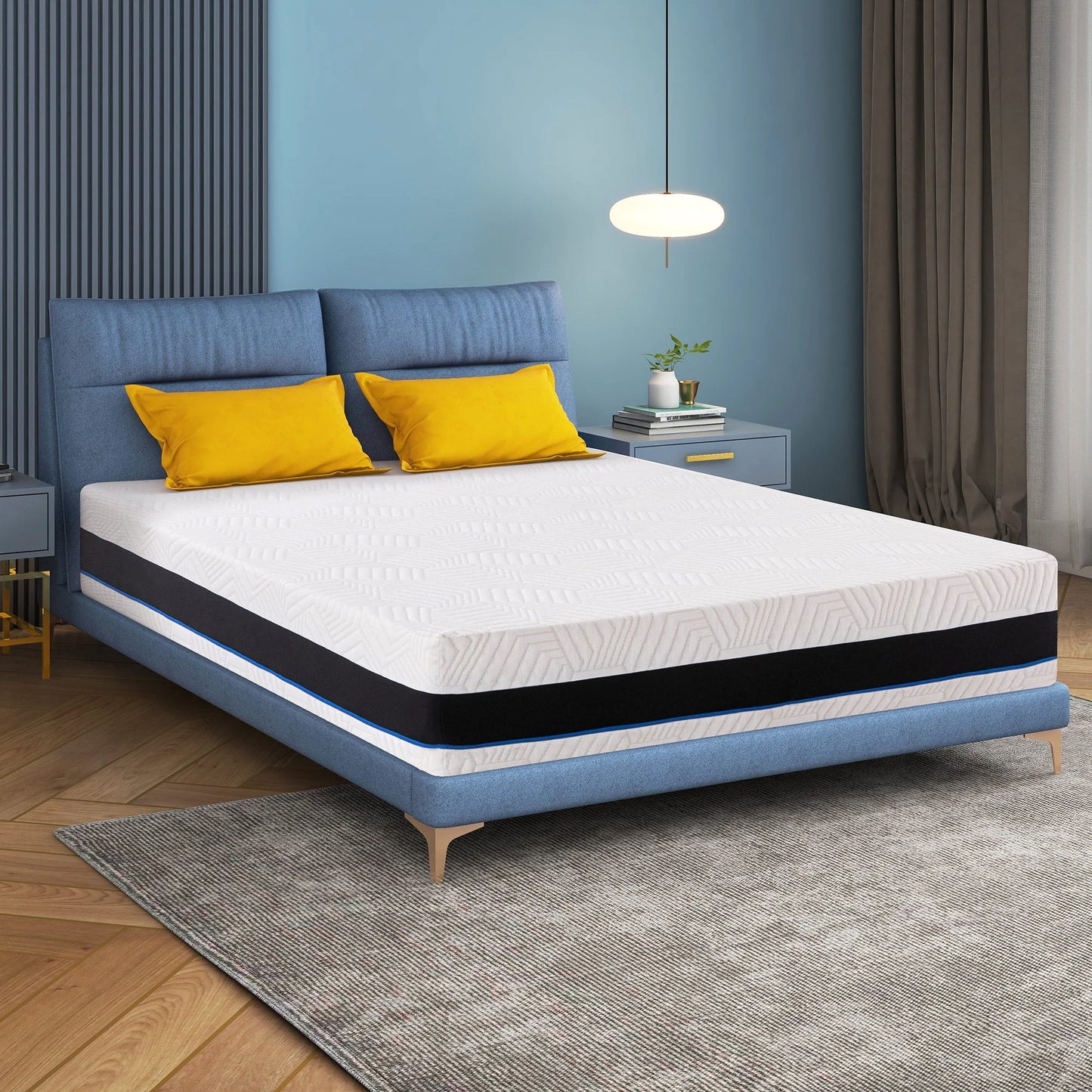 Twin Mattress,12 inch Gel Memory Foam Twin Size Mattress for Pressure Relief,Mattress in a Box