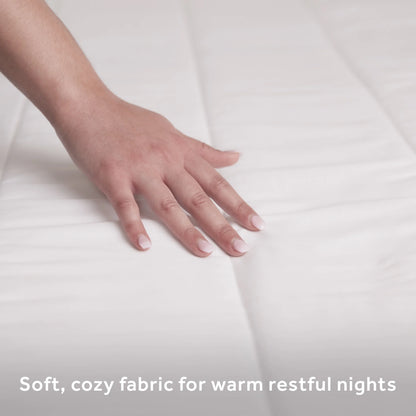 Sunbeam Restful Quilted Electric Heated King Size Mattress Pad, 76" x 80", 12 Heat Settings, 12-Hour Selectable Auto-Off, Machine Washable