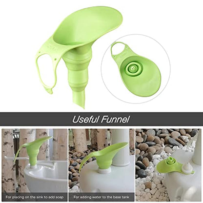 Portable Hand Wash Stand Camping Sink with Soap Dispenser & Towel Holder Water Capacity Hand Washing Station Safe HDPE for Outdoor Events,Gatherings & Worksite