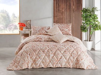 Istanbul Collection Handmade Comforter Set + Sheet Set - 9 Piece Set - Cotton Blend - Modern, Comforter, Matching Shams and Throw Pillows