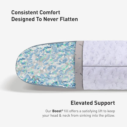 Bedgear Balance Performance Pillow 2.0 - Moisture Wicking Bed Pillow for All Sleep Positions - Medium Firmness Bed Pillow - Washable Removable Cover