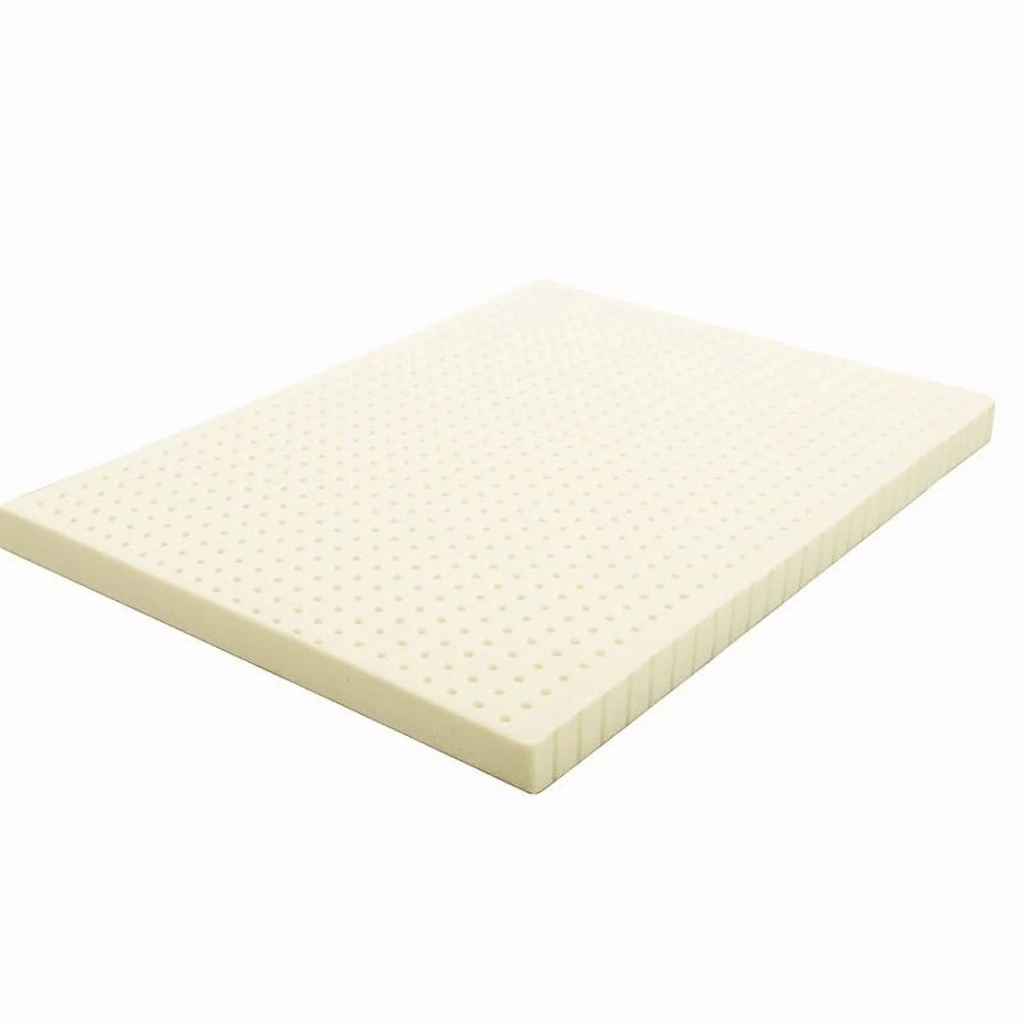 OrganicTextiles 3" Organic Latex Mattress Topper, Heather Grey Cover, No Zipper (Twin, Soft)