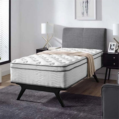 Allora 14" Twin Quilted Innerspring Mattress in White