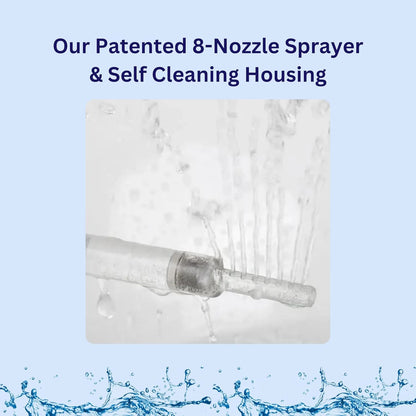 Classic (Universal) Bidet Attachment: Clinically Tested, Improved Hygiene, Self-Cleaning 8-Stream Nozzle, Non-Electric, Adjustable Water Pressure, Easy Install (Universal Classic)