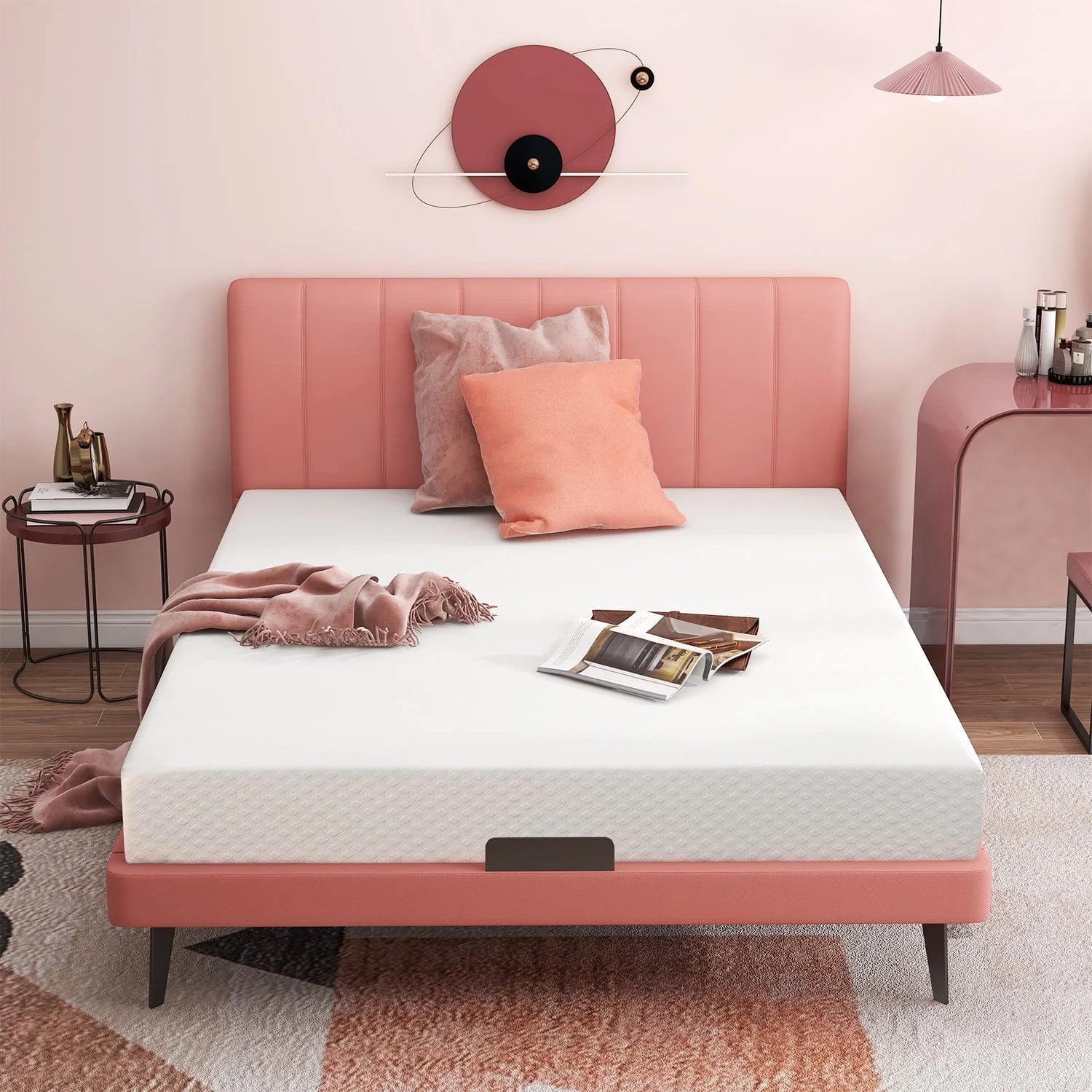 Twin Mattress,Smiaoer 8" Cool Gel Memory Foam Mattress with Removable Cover Mattress in a Box Medium Firm Mattress