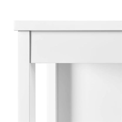 Topeakmart Wooden Bathroom Floor Cabinet Storage Organizer with Drawers, White