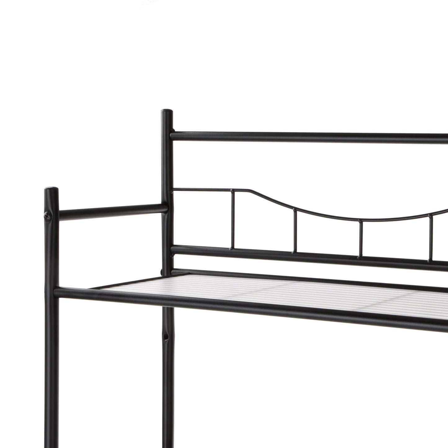 Mainstays Over the Toilet Steel 3-Shelf Bath Shelves Space Saver, Matte Black Finish Adult Groups