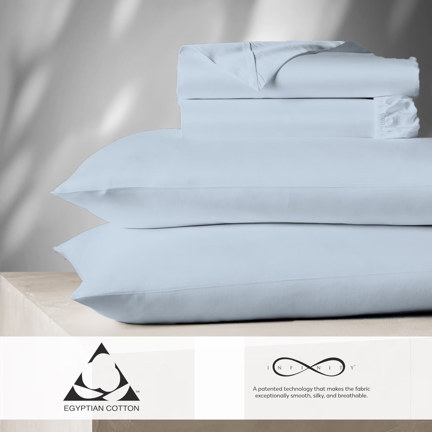 Aireolux 100% Cotton Egyptian 1000 Thread Count Queen Bed Sheet Set - 4-Piece Silky Sateen, Deep Pocket, Super Soft & Breathable, Yellow