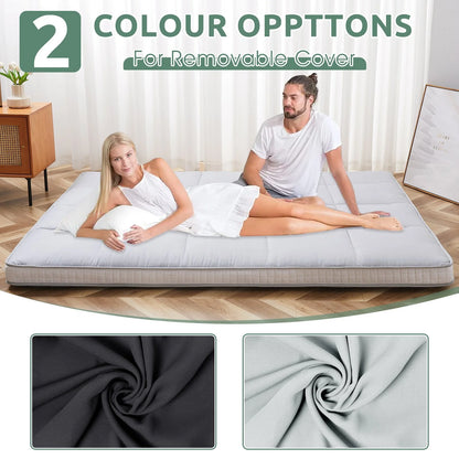 Slsy Futon Mattress 4" Soft and Supportive Twin Mattress Pad with Storage Bag