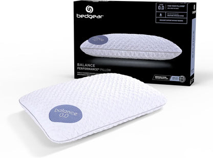 Bedgear Balance Performance Pillow 2.0 - Moisture Wicking Bed Pillow for All Sleep Positions - Medium Firmness Bed Pillow - Washable Removable Cover