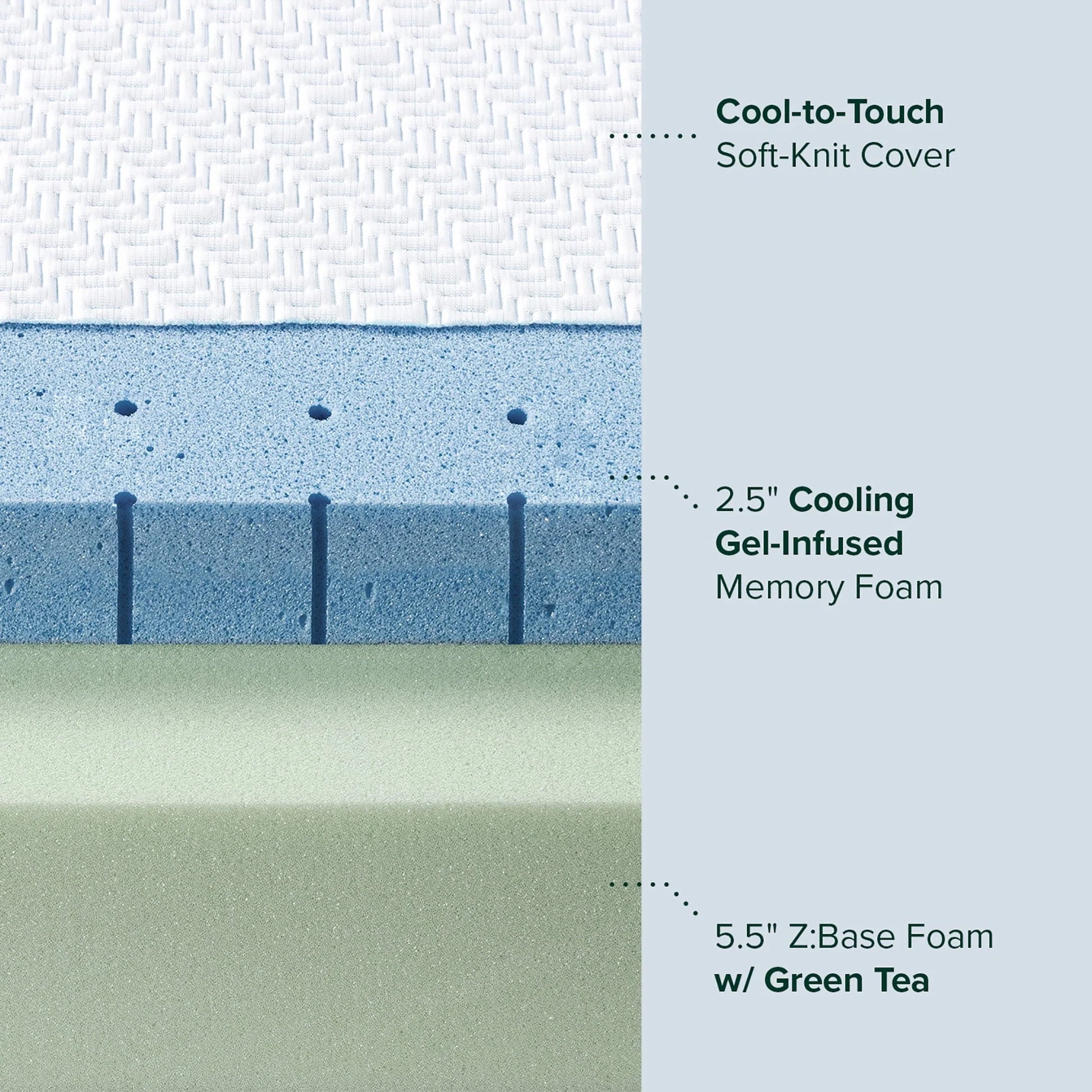 Zinus 8 Ultra Cooling Gel Memory Foam Mattress, Made in the USA of US Foam and Global Materials, Queen