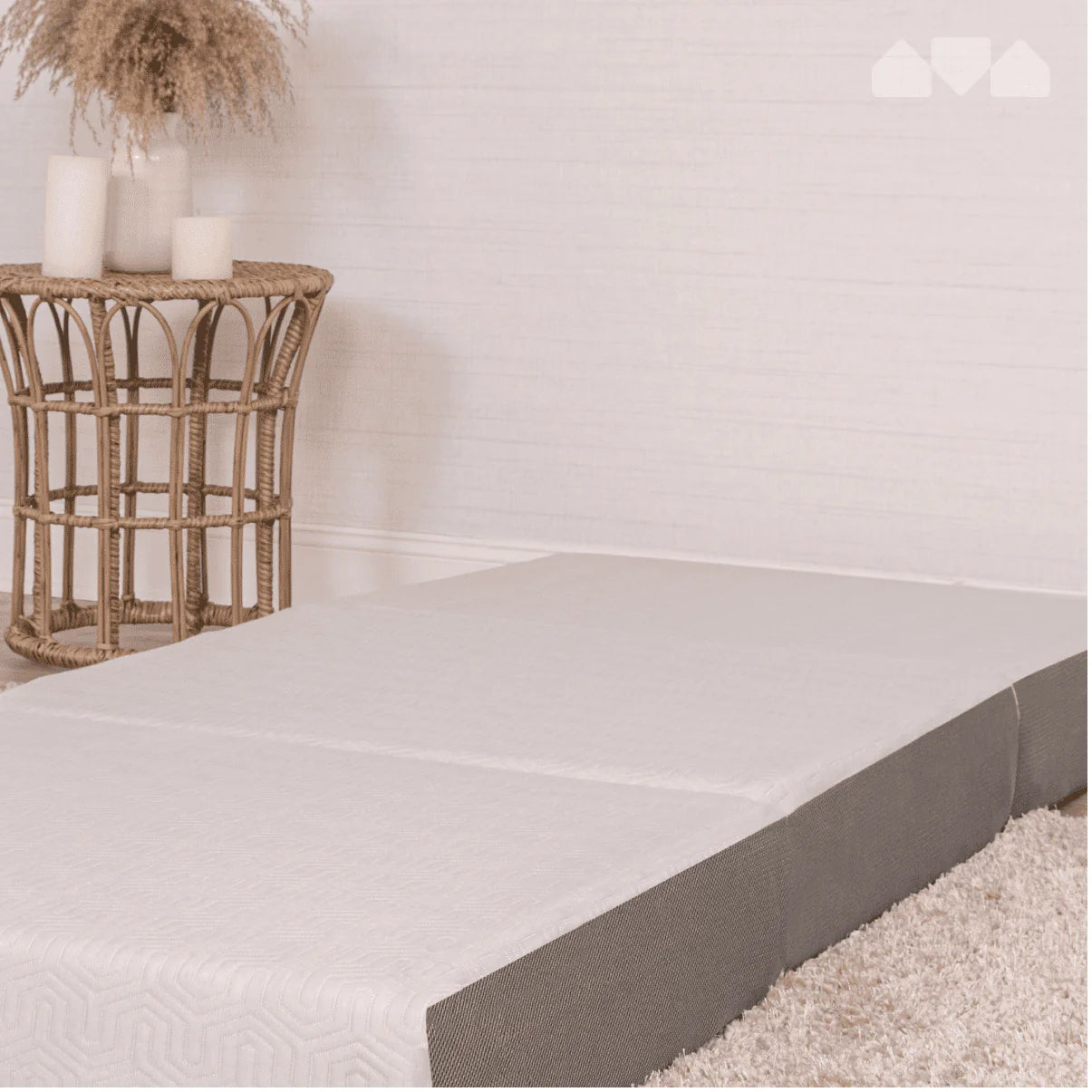 Milliard 6-Inch Memory Foam Tri Folding Mattress with Ultra Soft Removable Cover and Non-Slip Bottom (75 Inches x 31 Inches) Cot Size