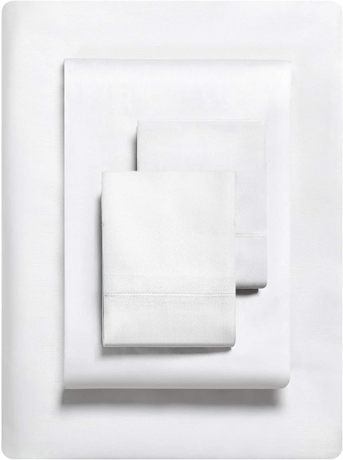 Vera Wang 800 Collection Bed Sheet Set - 800 Thread Count, Silky Smooth Wrinkle-Resistant Bedding, King, White White King