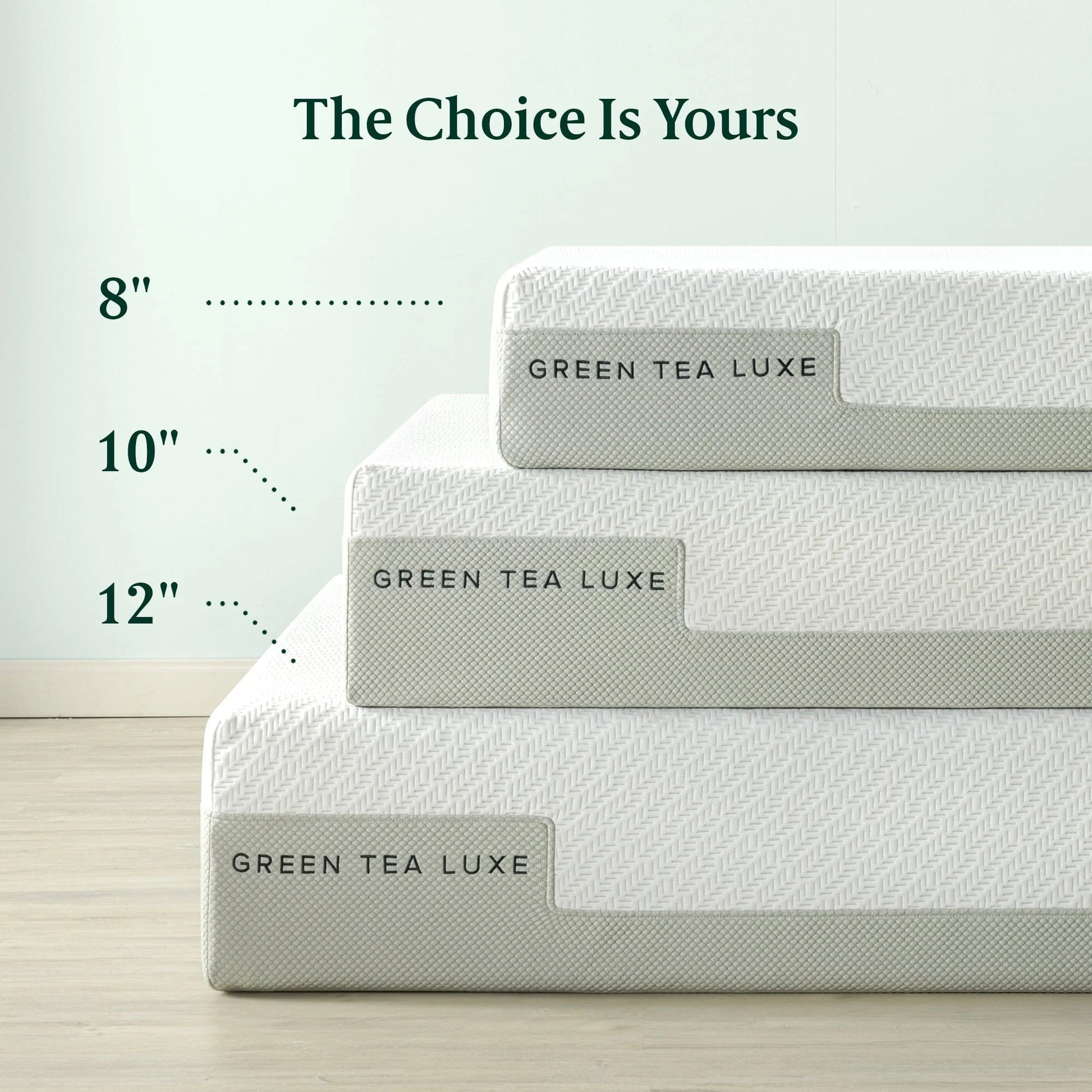Zinus 10" Green Tea Luxe Queen Memory Foam Mattress, Made in the USA of US Foam and Global Materials