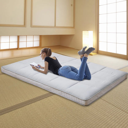 Slsy Japanese Floor Mattress Futon Mattress, Thicken Tatami Mat, Sleeping Pad Roll Up Mattress, Floor Lounger Bed Folding Couch Bed Mattress Pad