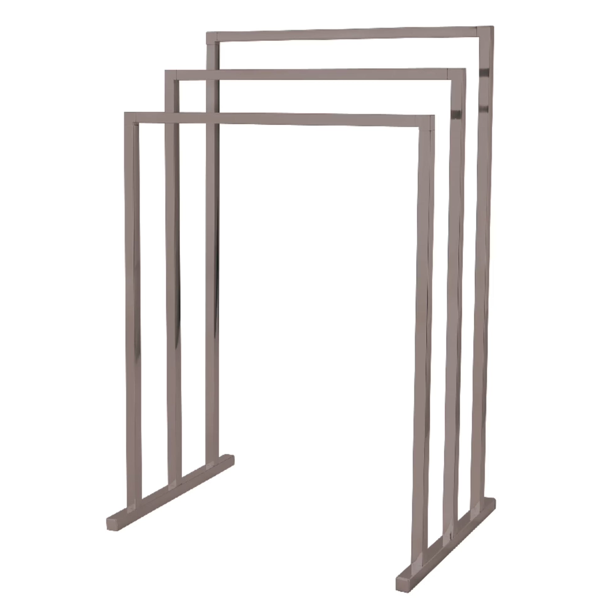 Kingston Brass SCC8281 Edenscape 33-3/16 Inch Freestanding Pedestal 3-Tier Towel Rack in Polished Chrome