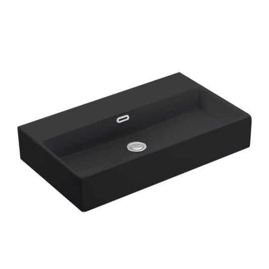 Ws Bath Collections Quattro 70.00 Quattro 27-5/8" Rectangular Ceramic Vessel Or Wall