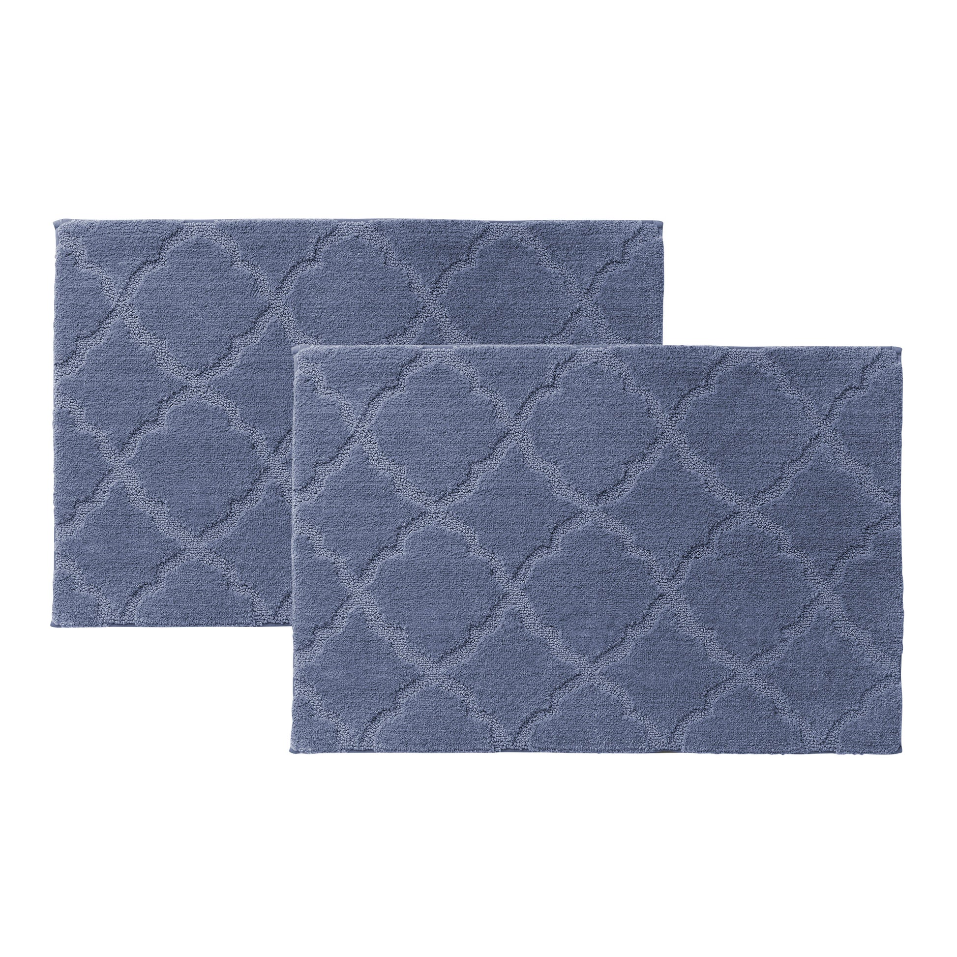 Charisma Drylon Trellis Bath Rugs, 2-pack